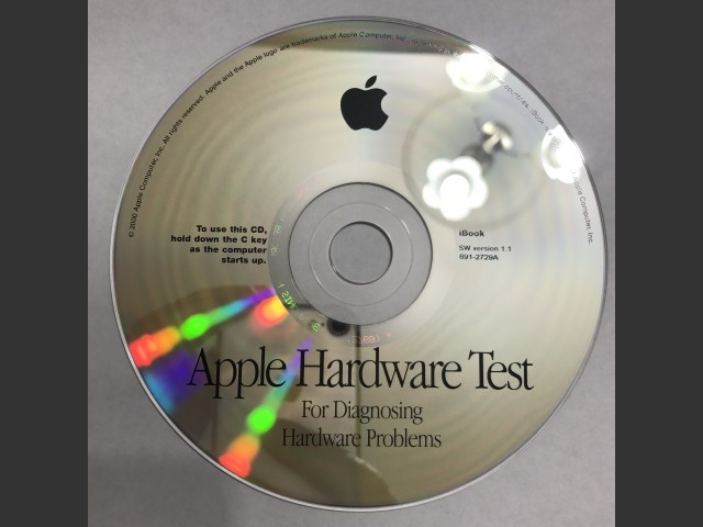 691-2729-A,,Apple Hardware Test v1.1 (CD) (2000)