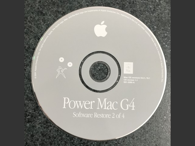 691-3391-A,,Power Mac G4. Install & Software Restore (4 CD set) Mac OS v9.2.1, v10.1.... (2002)