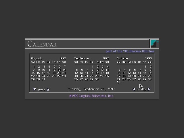 Calendar 1.01 (1992)