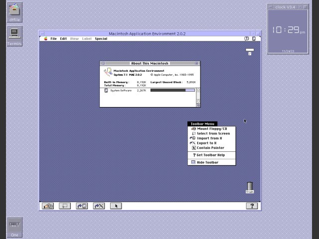 Macintosh Application Environment (MAE) 2.0 (SPARC-Solaris 2.3+) (1995)