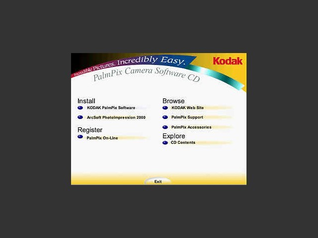 Kodak PalmPix Software for Macintosh (2000)