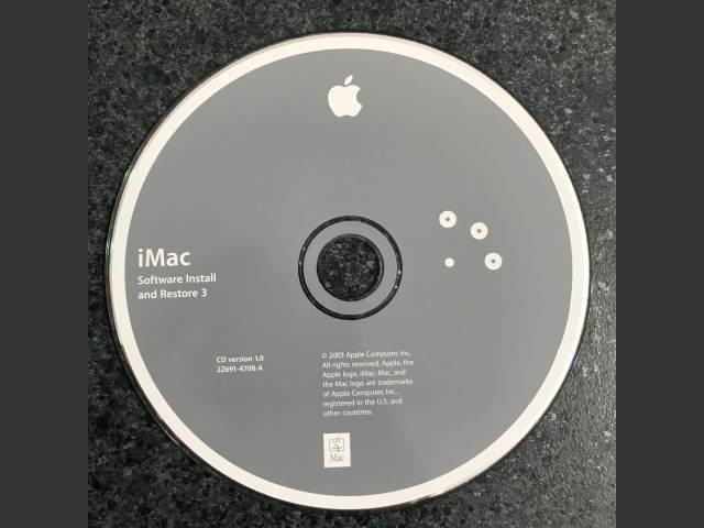 Mac OS X 10.2.7 (Disc 1.1) (iMac) (691-4660-A) (AHT 2.0.2) (DVD) (2003)