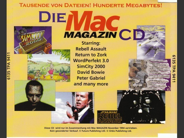 Mac Magazin CD 1 (November 1994, German) (1994)