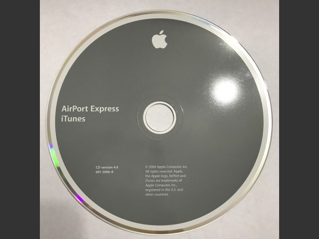 691-5006-A,,AirPort Express + iTunes. Disc v4.0 (CD) (2004)