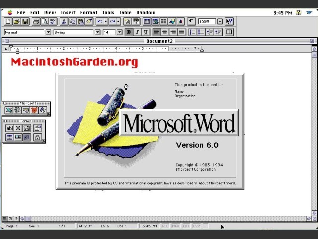 Microsoft Word 6 (1994)