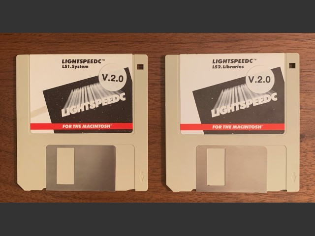 THINK Lightspeed C 2.01 and 2.15 (1986)