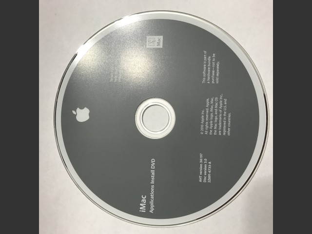 iMac Mac OS X 10.6.4 Install Disc v4.0 (DVD DL) (2010)