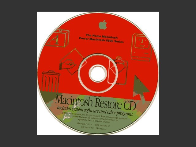 691-1365-A,,The Home Macintosh. Power Macintosh 6500 Series. Restore Software. SSW... (1997)