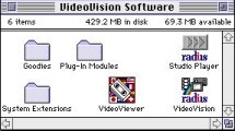 Radius VideoVision software drivers and SoftStudio. (0)