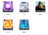 Elemental Hard-Drive Icons (2009)