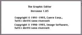 The graphic editor 1.03 (Italian) (1993)