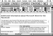 Microsoft Word 5.1a + patch > 5.1A (1992)