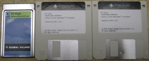 Global Village 56k/Ethernet PC Card Driver (1997)
