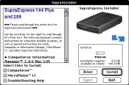 Supra Express 144 and 288 (with CompuServe & MicroPhone LT) (1995)
