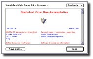 SimpleText Color Menu 3.4 (1998)