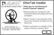 Asanté EtherTalk 5.1.2 (1993)