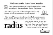 Radius Powerview 1.1 Original Floppy: Radiusware 2.02 : scsiprobe 3.3 all on disk (1992)