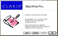 Claris MacWrite Pro 1.5 (1994)