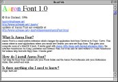 Aaron Font 1.0 (1996)