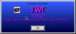 Yamaha Wave Editor TWE (2001)