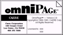 OmniPage 3.0 (1988)