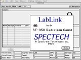 LabLink for the ST-350 Radiation Count (1996)