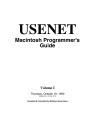 USENET Macintosh Programmer's Guide (1990)
