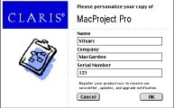 Claris MacProject Pro 1.5 (1993)