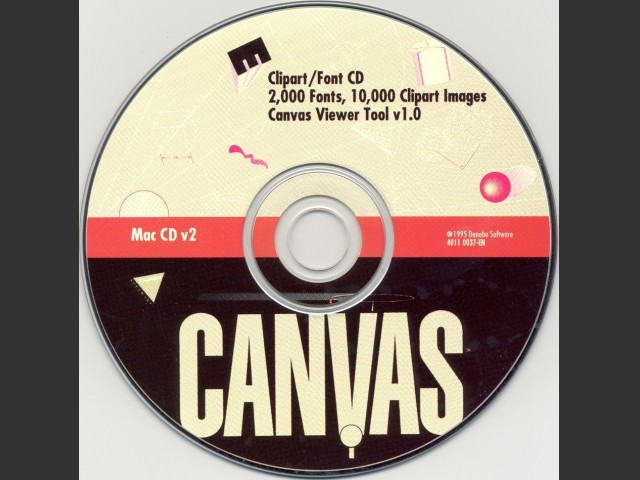 Canvas Clip Art/Font CD (1995)