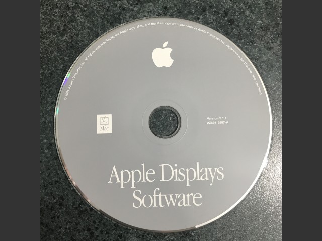 Apple Display Software 2.1.1 (691-2997-A,2Z) (CD) (2001)