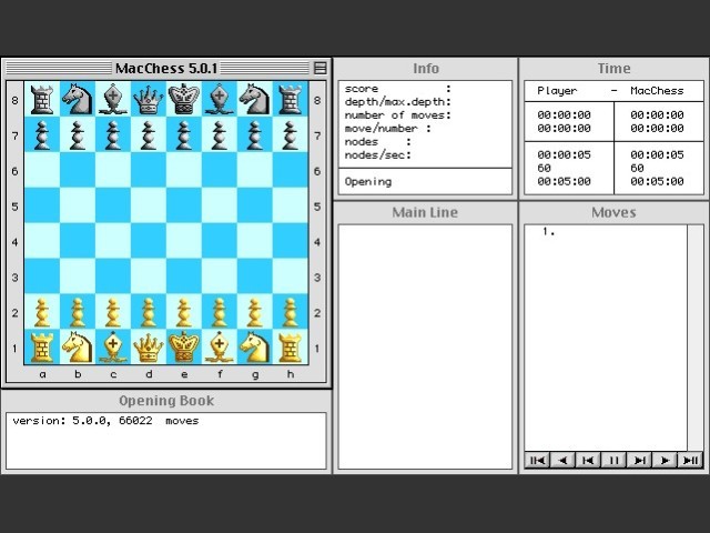 MacChess 5 (PPC) + 2.5 (68K) (1996)