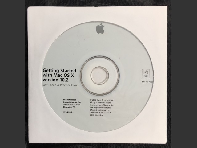 Getting Started with Mac OS X version 10.2, Self-Paced & Practice Files (CD) (2002)
