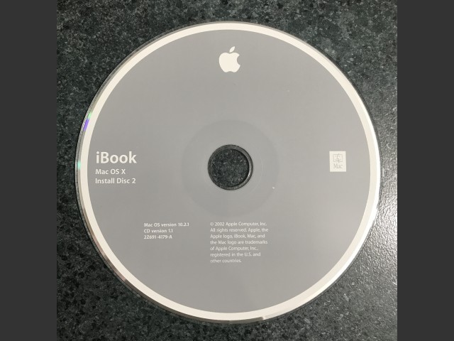 iBook Install Mac OS X 10.2.3 Disc v1.1 2002 {iBook 32VRAM,Late 2002} (CD) (2002)