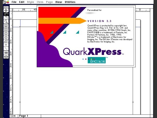 QuarkXPress 3.3 International English (1996)
