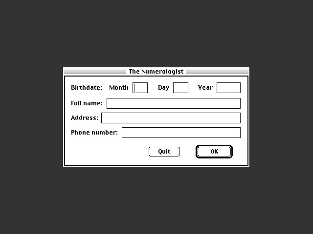 Numerologist 1.0.1 (1994)