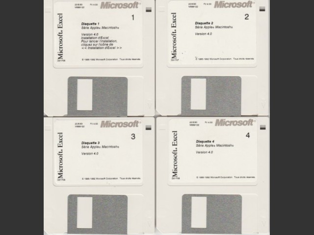 Microsoft Excel 4.0 [fr_FR] (1993)