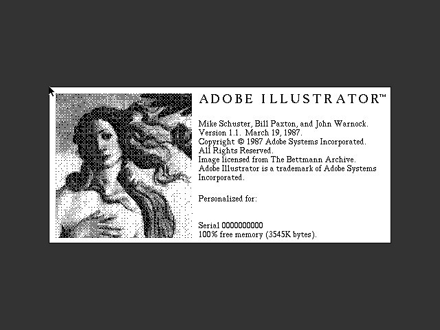 Adobe Illustrator 1.1 (1987)