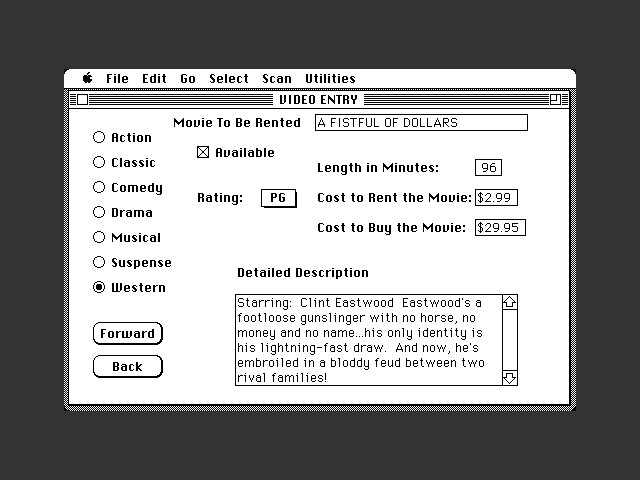 FoxBASE+/Mac 2.00 (1989)