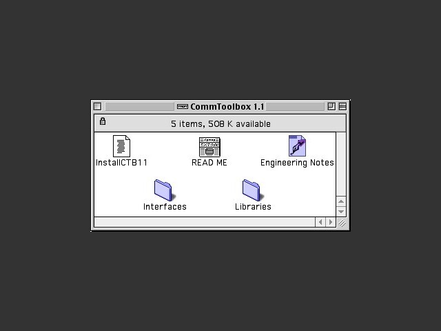 Mac Comm Toolbox 1.1 (1992)