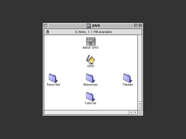 iDVD 1.0.1 (OS9) (2001)