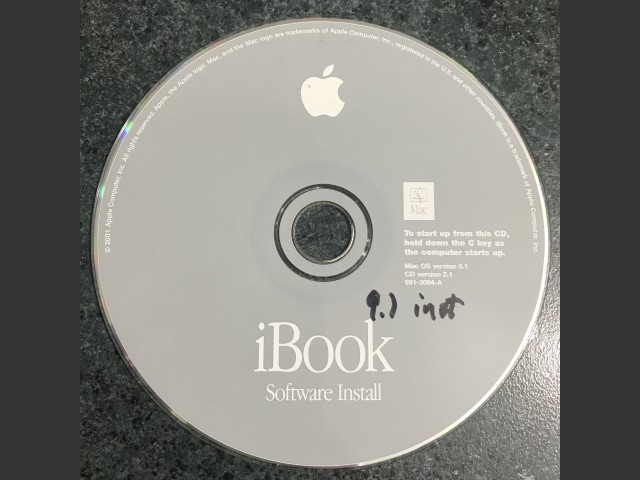 Mac OS 9.1 (Disc 2.1) (iBook) (CD) (691-3084-A) (2001)