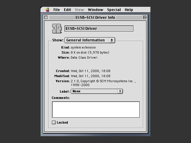 eUSB-SCSI Driver 