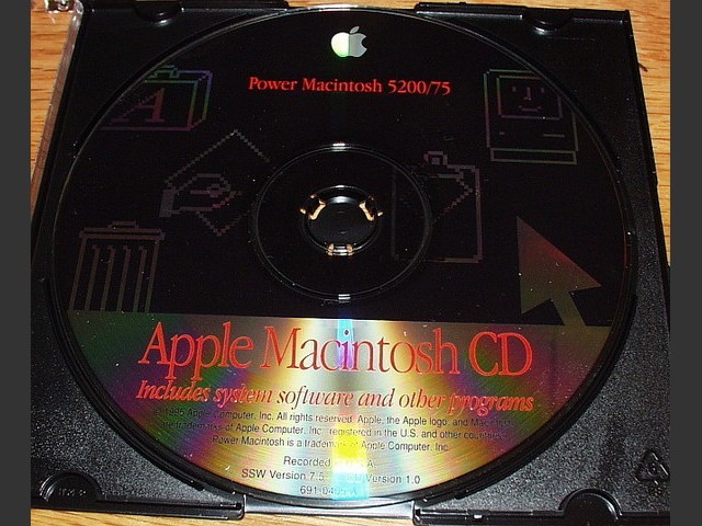 Power Macintosh 5200-75. SSW v7.5.1. Disc v1.0 (CD) (1995)