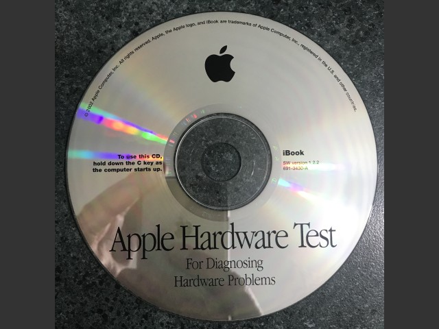 691-3430-A,,Apple Hardware Test v1.2.3. iBook 2002 (CD) (2002)