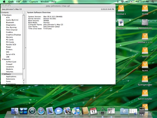 Mac OS X Leopard Pre-releases (2006)