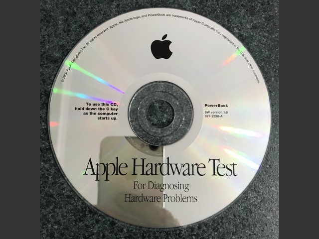 691-2558-A,,Apple Hardware Test v1.0. PowerBook 2000 (CD) (2000)