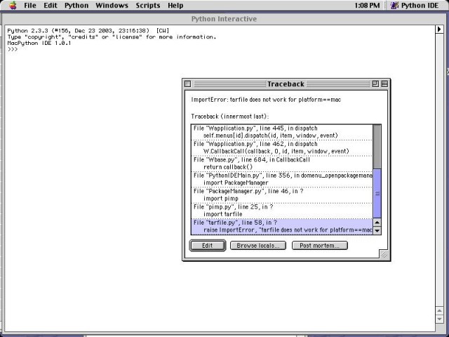 MacPython 2.x (2003)