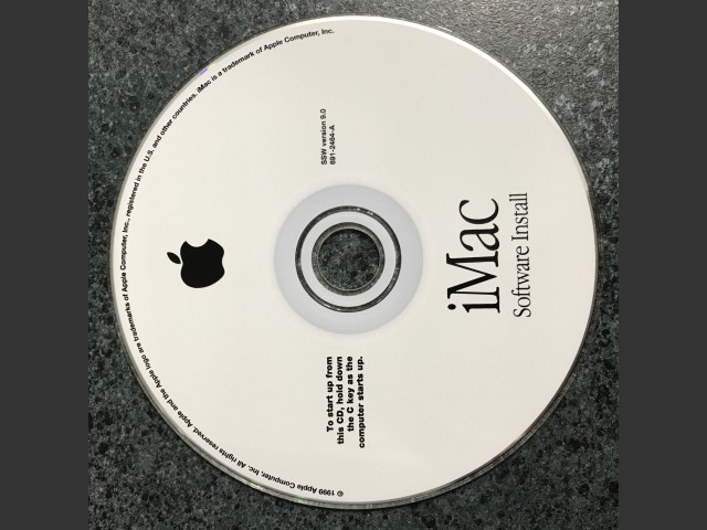 691-2463-A,,iMac Install & Software Restore. SSW v9.0 1999 (CD) (1999)