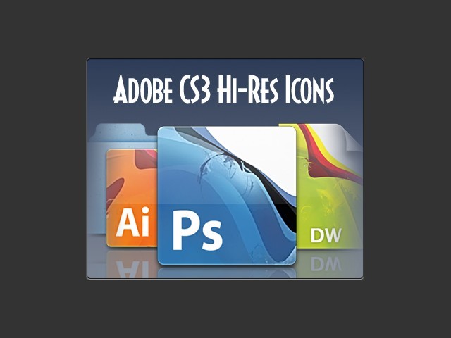 Adobe CS3 Hi-Res Icon Set (2008)