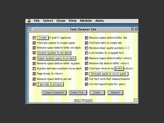 Text Cleaner Lite (1999)
